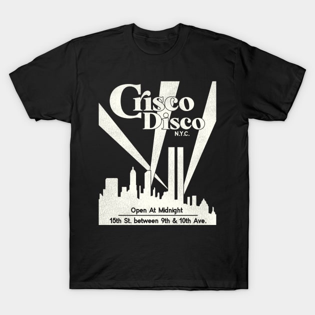 Defunct Crisco Disco 70s 80s Gay Nightclub NYC T-Shirt by darklordpug